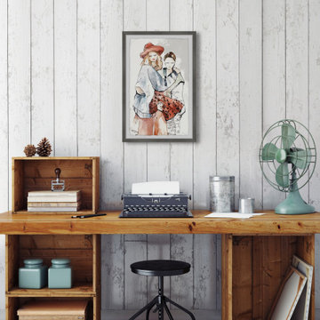 "The Stylish One" Framed Painting Print