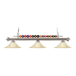 Shark 170BN Fluted Golden Mottle Billiard Light - Pool Table Lights