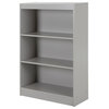 South Shore Axess 3-Shelf Bookcase, Soft Gray