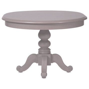 Liberty Furniture Summer House Round Pedestal Dining Table, Dove Grey
