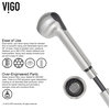 VIGO Pull-Out Spray Kitchen Faucet, Stainless Steel, Without Extras