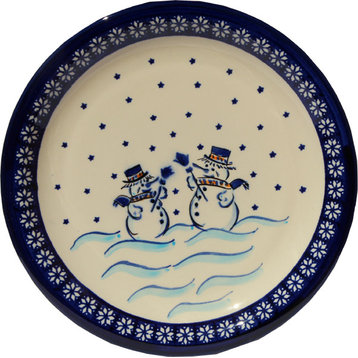 Polish Pottery Dinner Plate, Pattern Number: 476A