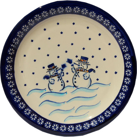 Polish Pottery Dinner Plate, Pattern Number: 476A