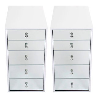 Impressions Vanity SlayStation Makeup Vanity Storage Drawer Unit with 9 Drawers (Bright White)