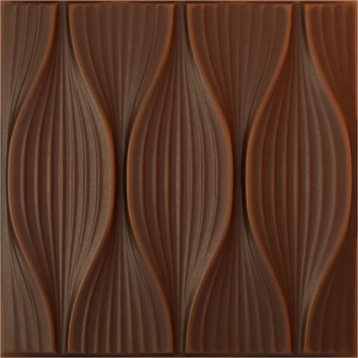 Willow EnduraWall 3D Wall Panel, 19.625"Wx19.625"H, Aged Metallic Rust