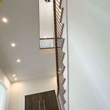 Project #144 | Slightly Curved Transitional Staircase