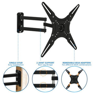 Mount-It! TV Wall Mount Full Motion | 23" to 55" Screen Size
