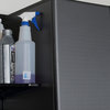 6-Piece Jumbo Cabinet Storage System, White/Silver Carbon Fiber