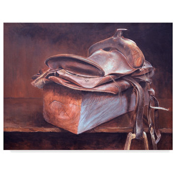 Rusty Frentner 'Saddle Up' Canvas Art, 47"x35"
