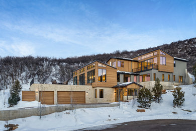 Contemporary exterior home idea in Denver