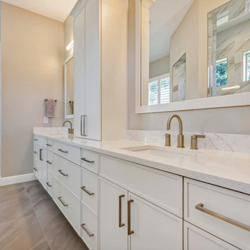 Sparkling White Kitchen and Bathroom Remodel in Windermere