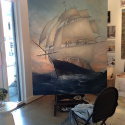 RL Goins Commissioned Ship Painting - Artwork