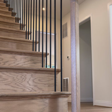 Project #144 | Slightly Curved Transitional Staircase