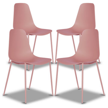 Poly and Bark Isla Chair, Blush Pink, Set of 4