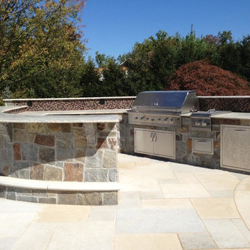 Custom Outdoor Bar & BBQ Grill Design & Installation Bergen County NJ