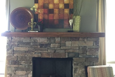 Living room - eclectic living room idea in Other
