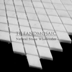 Statuary Crystal White Marble Italian Statuario Diamond Mosaic Tile Polished - Products
