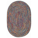 Capel Rugs - Sea Pottery Braided Oval Rug, Bright Multi, 11'4"x14'4" - Reversible and durable, Capel braids are a hallmark of American tradition. Features: Construction: Braided Country of Origin: USASpecifications: Pile Height: 3/8" - 1/2"
