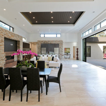 All Natural Stone Vein Cut Tile for California Home