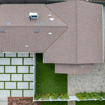 Strategic Site-Optimized ADU Layout with Modern Grid Hardscape In Sherman Oaks