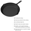 Frying Pans Set of 3 Pre-Seasoned Cast Iron Skillets With 10", 8", and 6"