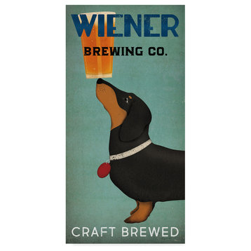 "Wiener Brewing Co" by Ryan Fowler, Canvas Art, 24"x12"