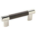 Amerock - Amerock Esquire Cabinet Pull, Polish Nickel/Black Bronze, 3 & 3-3/4" Center-to-C - The Amerock BP36557PNBBR Esquire 3in & 3-3/4 in (76mm & 96 mm) Center-to-Center Pull is finished in Polished Nickel/Black Bronze. Esquire's sophisticated and modern industrial composition pairs an upscale crosshatch texture with smooth complementary metallic ends for cutting-edge design in any setting. A high-contrast split finish, Amerock's polished nickel/black bronze finish marries the shimmering, mirrorlike nature of polished nickel with striking accents of black bronze (matte black). Founded in 1928, Amerock's award-winning home solutions including decorative and functional cabinet hardware, bath accessories, decorative hooks and wall plates have built the company's reputation for chic design accessories that inspire homeowners to express their personal style. Amerock offers a variety of styles and finishes at affordable prices that add the perfect finishing touch to any room