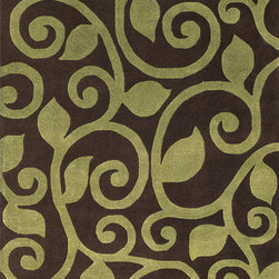 Fogli Green Area Rug - Area Rugs