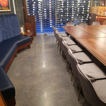 Polished Concrete in Wine Cellar