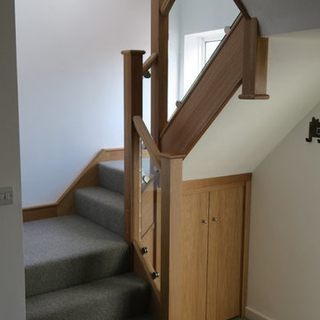Oak and Glass staircase renovation - staircase refurbishment -