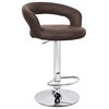 Modern Home Halo "Leather" Contemporary Adjustable Height Bar/Counter Stool - C