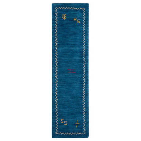 Safavieh Himalaya Collection HIM583 Rug, Blue, 2'3" X 10'