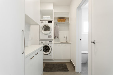 Inspiration for a contemporary laundry room in Adelaide.