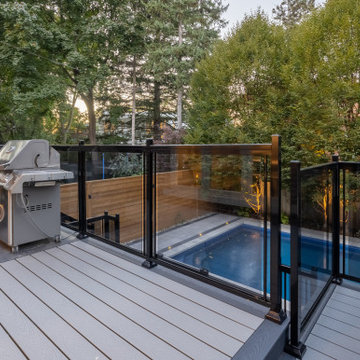 2022 Projects Gallery - Backyard Composite Deck and Swimming Pool