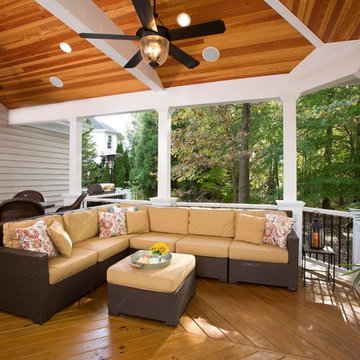 A Love of the Outdoors Inspires New Deck and Patio Design in Chantilly, Virginia