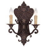 Savoy House - Savoy House Southerby 2-Light Sconce, Florencian Bronze - A favorite of savoy house designers, this full family finished in florencian bronze with cream beeswax candle covers features incredibly intricate cast iron banding. Southerby is a classic example of graceful southern elegance mixed with a touch of european flair.