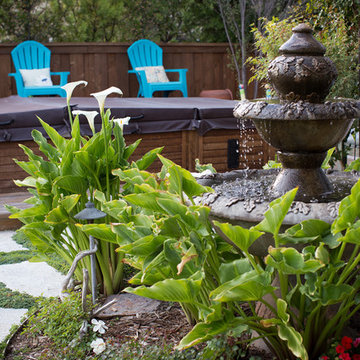 Xeriscape Landscape  - Lush Green with Low-Water Plants