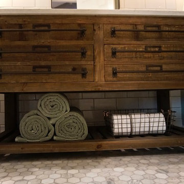 Rustic Main Level Guest Bath