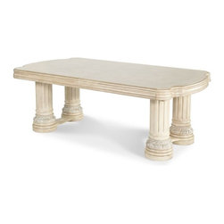 AICO Furniture - Monte Carlo II Silver Pearl Rectangular Dining Table - N53002-0 - Products