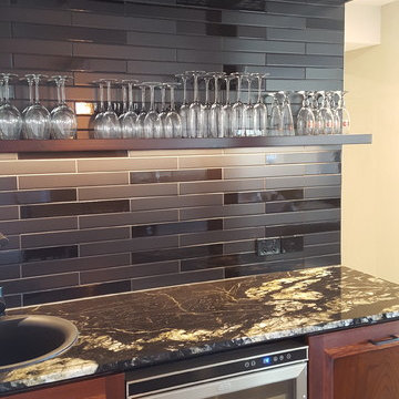 Home Bar.  Repurposed Furniture.  Custom Wine Holder.  Wine Cellar.