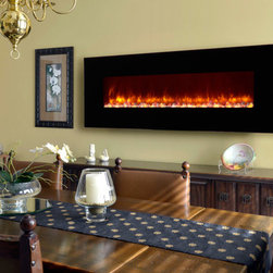 Dynasty 70-Inch Wall Mount Electric Fireplace - Indoor Fireplaces