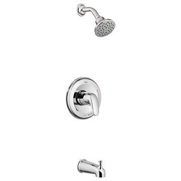 Colony PRO Tub and Shower Trim Kit With Cartridge, Polished Chrome