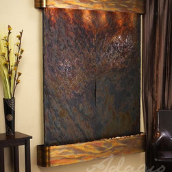 Majestic River Slate Wall Fountain - Indoor Fountains