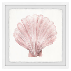 Coquille Saint Jacques Framed Painting Print Beach Style