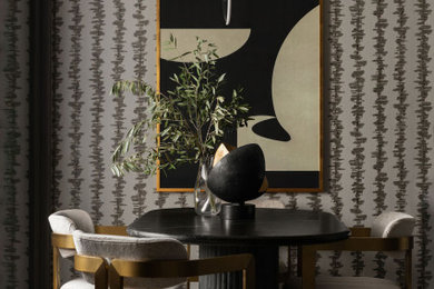 Inspiration for a modern dining room remodel in Kansas City