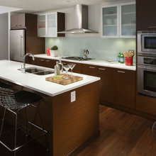 Glass Cabinet Door-Modern Kitchen