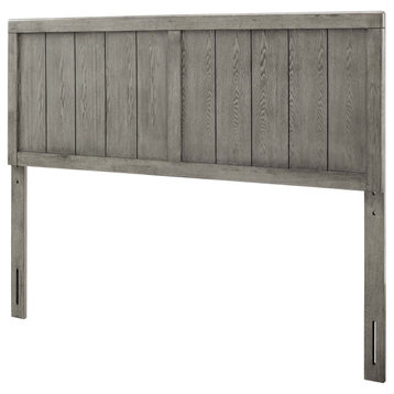 Headboard, Twin Size, Wood, Grey Gray, Modern Contemporary, Bedroom Master Suite