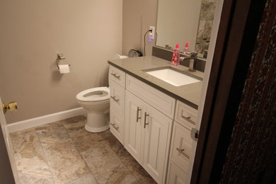 Inspiration for a contemporary bathroom remodel in Other