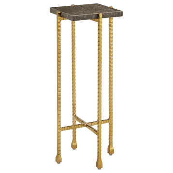 Flying Marble Gold Drinks Table