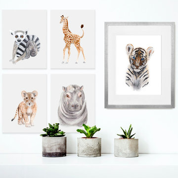 Baby Animal Neutral Nursery Decor